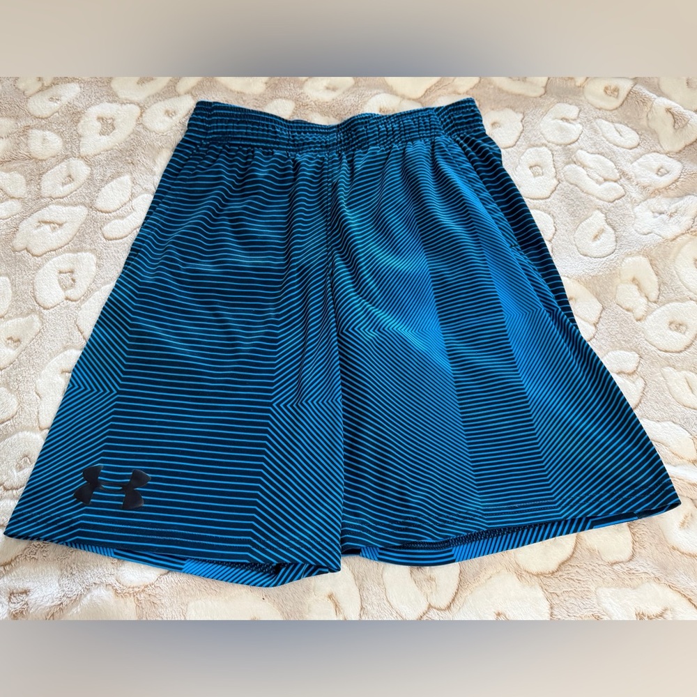 #45 Boys VVGUC UA Under Armour Navy Royal Blue Shorts YL Youth Large
